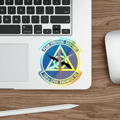 788 Civil Engineer Squadron AFMC (U.S. Air Force) Holographic STICKER Die-Cut Vinyl Decal-The Sticker Space