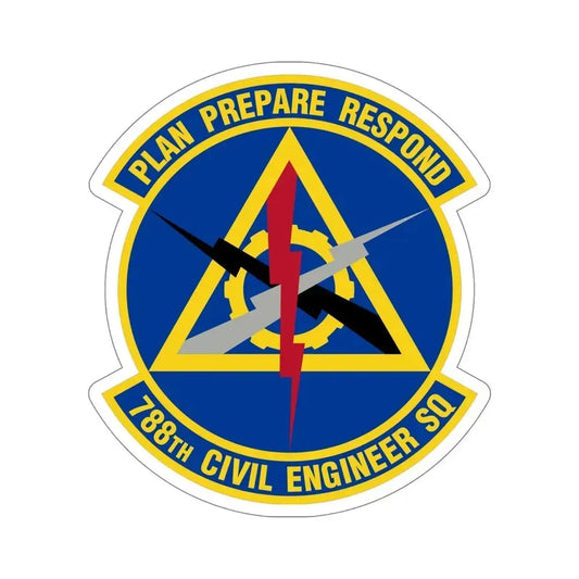788 Civil Engineer Squadron AFMC (U.S. Air Force) STICKER Vinyl Die-Cut Decal 6 Inch - The Sticker Space