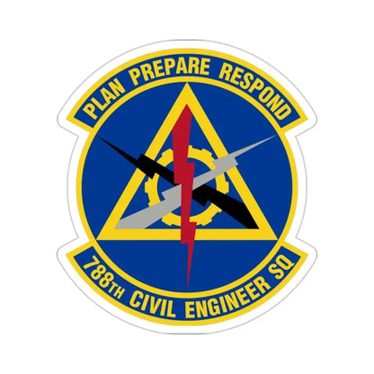 788 Civil Engineer Squadron AFMC (U.S. Air Force) STICKER Vinyl Die-Cut Decal - The Sticker Space