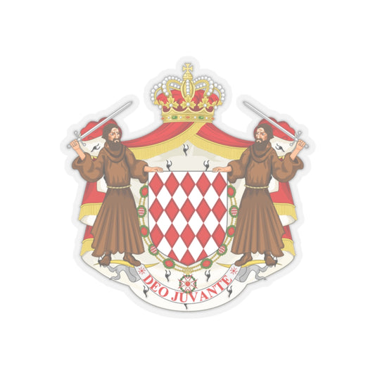 Great coat of arms of the house of Grimaldi - STICKER Vinyl Kiss-Cut Decal