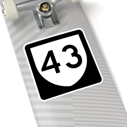 PR urban primary 43 (Puerto Rico) (Road Sign) STICKER Vinyl Kiss-Cut Decal