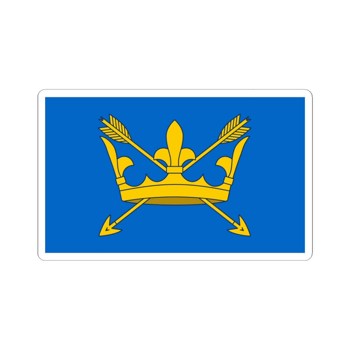 County Flag of Suffolk (England) STICKER Vinyl Kiss-Cut Decal