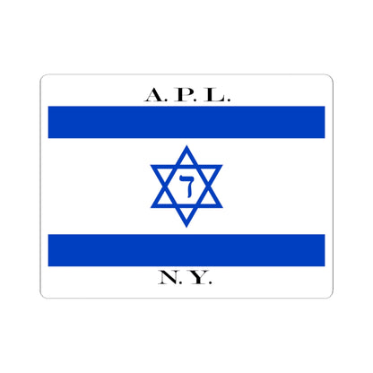 American Palestine Line house flag (Israel) STICKER Vinyl Kiss-Cut Decal