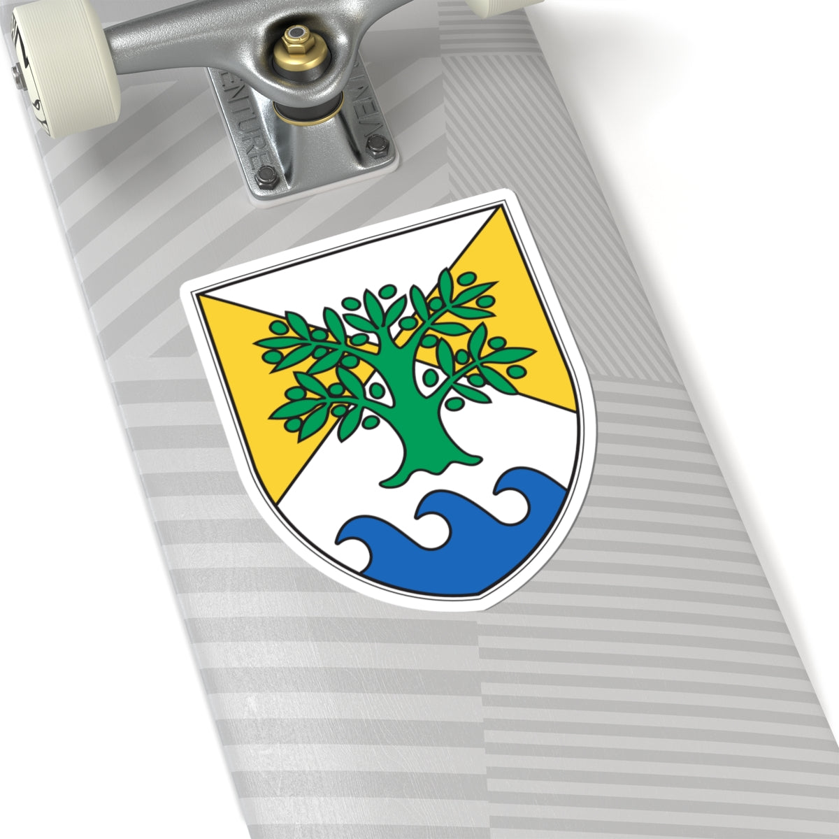 Ankaran Grb - Coat of Arms (Slovenia) (Coat of Arms) STICKER Vinyl Kiss-Cut Decal