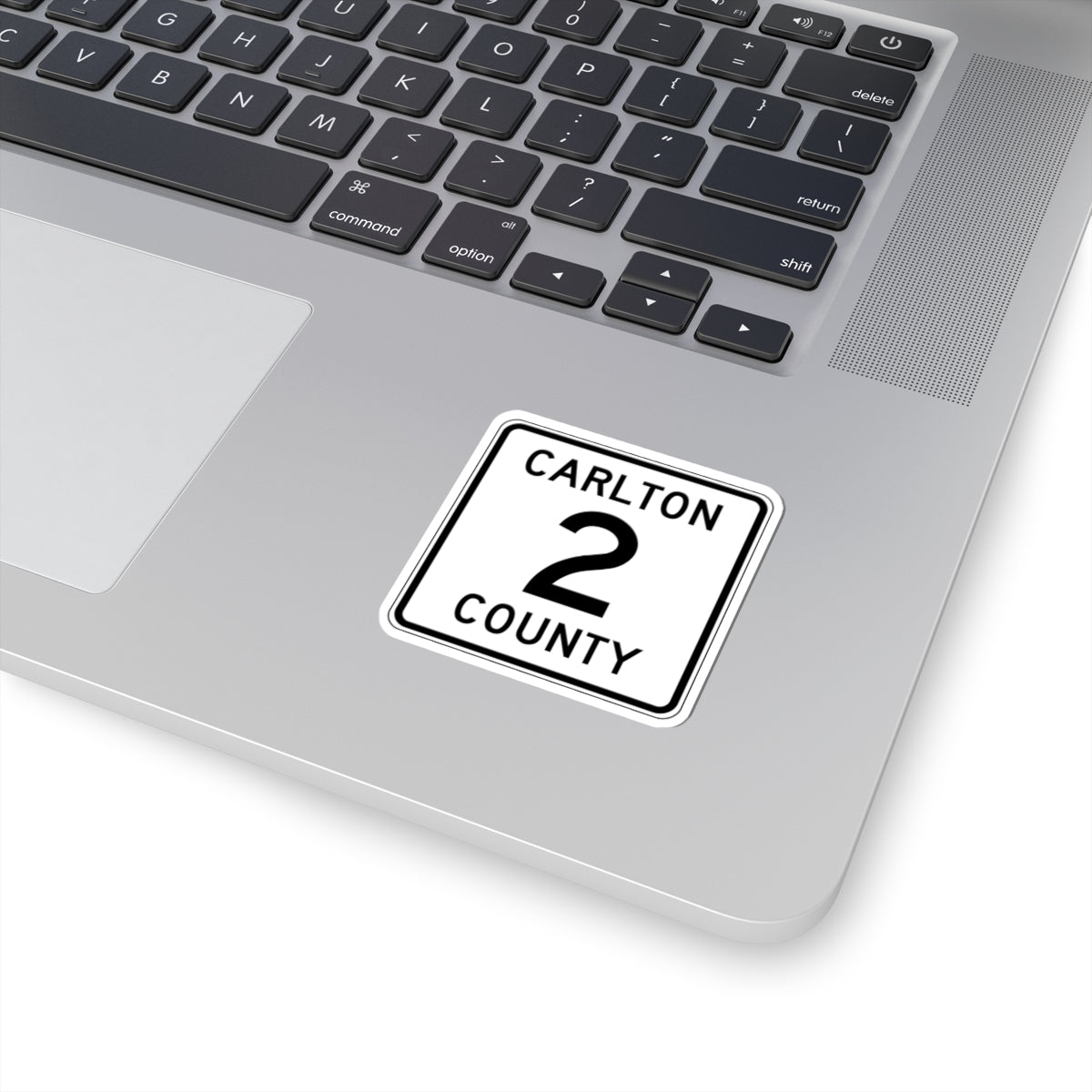 Carlton County 2 MN (Minnesota) (Road Sign) STICKER Vinyl Kiss-Cut Decal