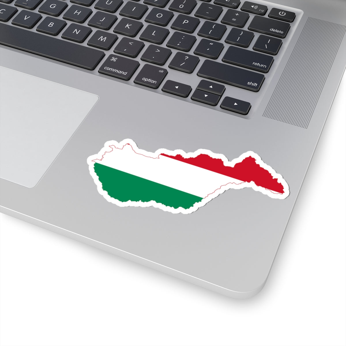 Flag-map of Hungary with Zakarpattia Oblast (Hungary) STICKER Vinyl Kiss-Cut Decal