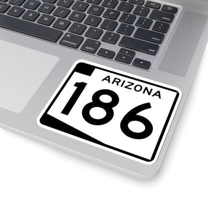 Arizona 186 (Arizona) (Road Sign) STICKER Vinyl Kiss-Cut Decal
