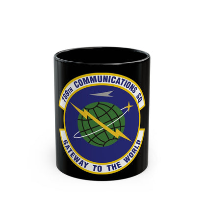 789th Communications Squadron (U.S. Air Force) Black Coffee Mug-11oz-The Sticker Space