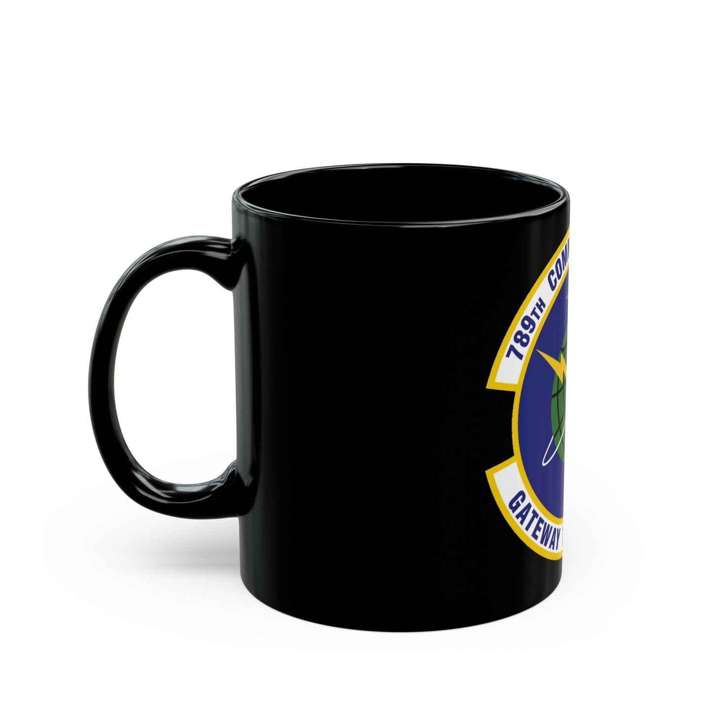 789th Communications Squadron (U.S. Air Force) Black Coffee Mug-The Sticker Space