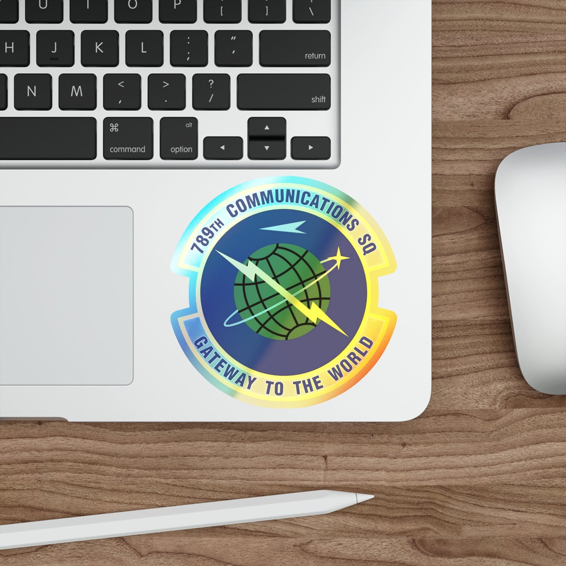 789th Communications Squadron (U.S. Air Force) Holographic STICKER Die-Cut Vinyl Decal-The Sticker Space