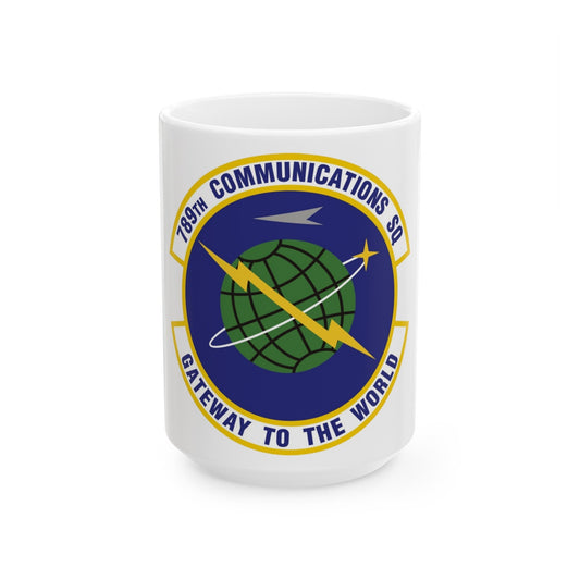 789th Communications Squadron (U.S. Air Force) White Coffee Mug-15oz-The Sticker Space