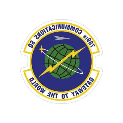 789th Communications Squadron (U.S. Air Force) REVERSE PRINT Transparent Die-Cut STICKER - The Sticker Space