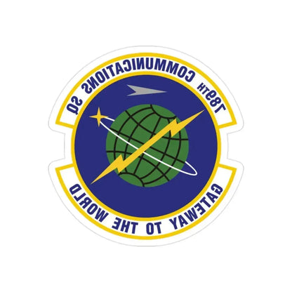 789th Communications Squadron (U.S. Air Force) REVERSE PRINT Transparent Die-Cut STICKER - The Sticker Space