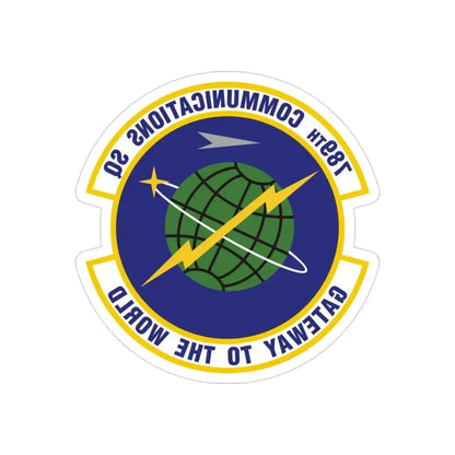 789th Communications Squadron (U.S. Air Force) REVERSE PRINT Transparent Die-Cut STICKER - The Sticker Space
