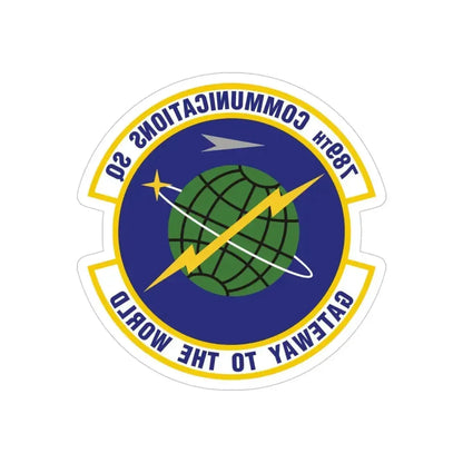 789th Communications Squadron (U.S. Air Force) REVERSE PRINT Transparent Die-Cut STICKER - The Sticker Space