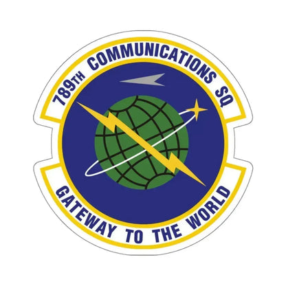 789th Communications Squadron (U.S. Air Force) STICKER Vinyl Kiss-Cut Decal 4 Inch White - The Sticker Space