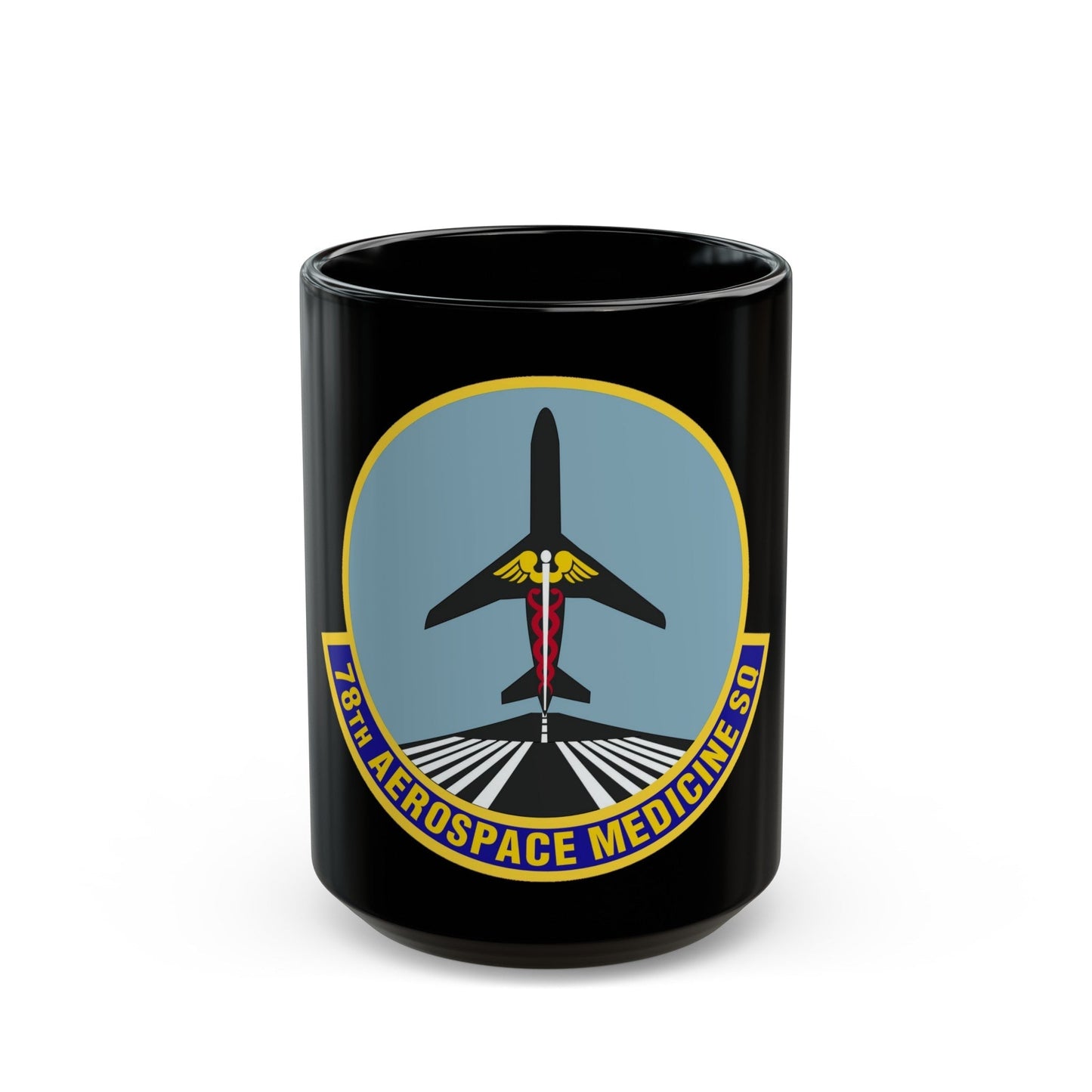 78th Aerospace Medicine Squadron (U.S. Air Force) Black Coffee Mug-15oz-The Sticker Space