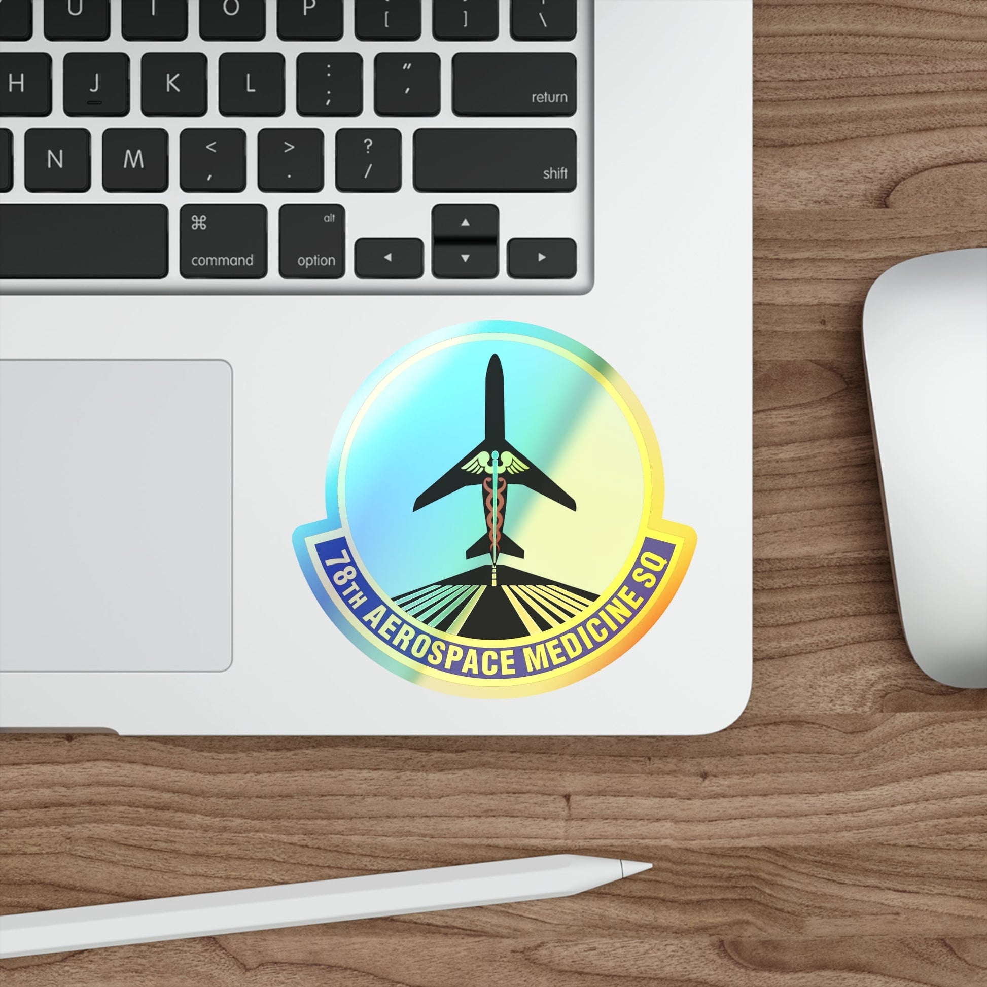 78th Aerospace Medicine Squadron (U.S. Air Force) Holographic STICKER Die-Cut Vinyl Decal-The Sticker Space