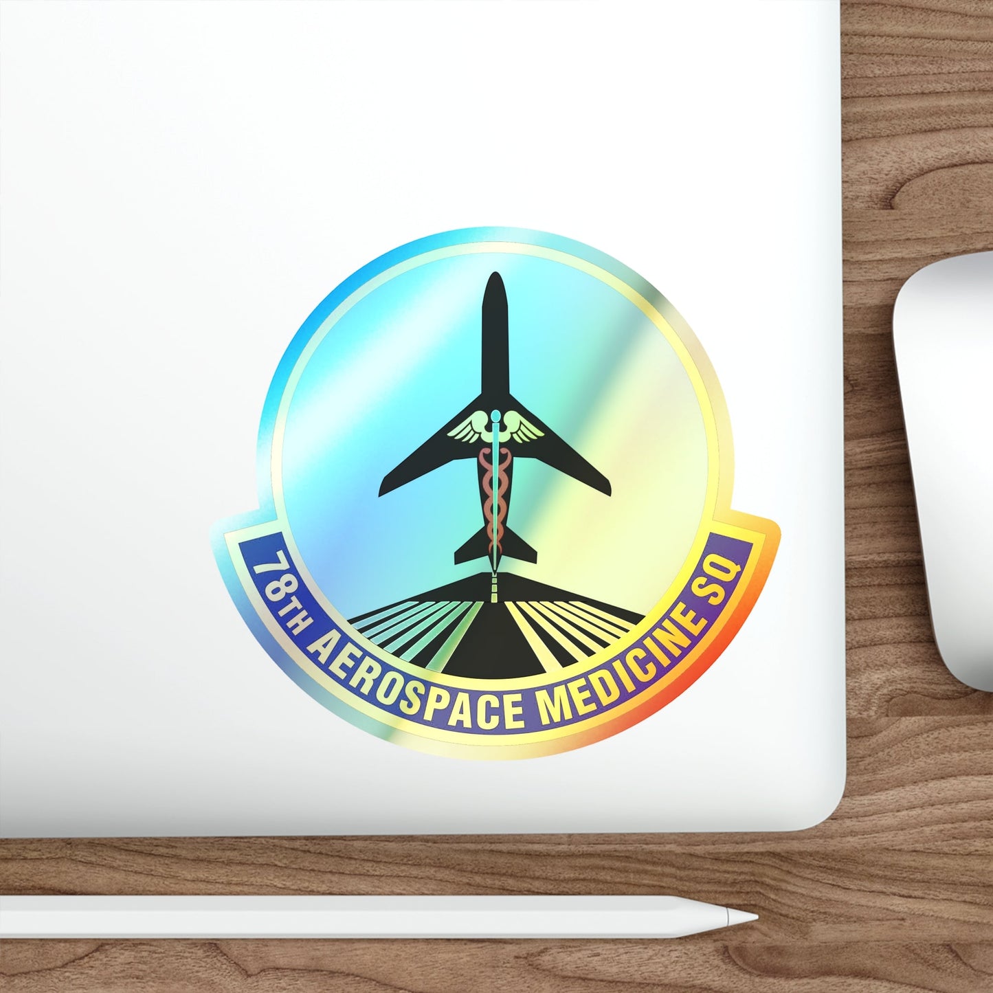 78th Aerospace Medicine Squadron (U.S. Air Force) Holographic STICKER Die-Cut Vinyl Decal-The Sticker Space