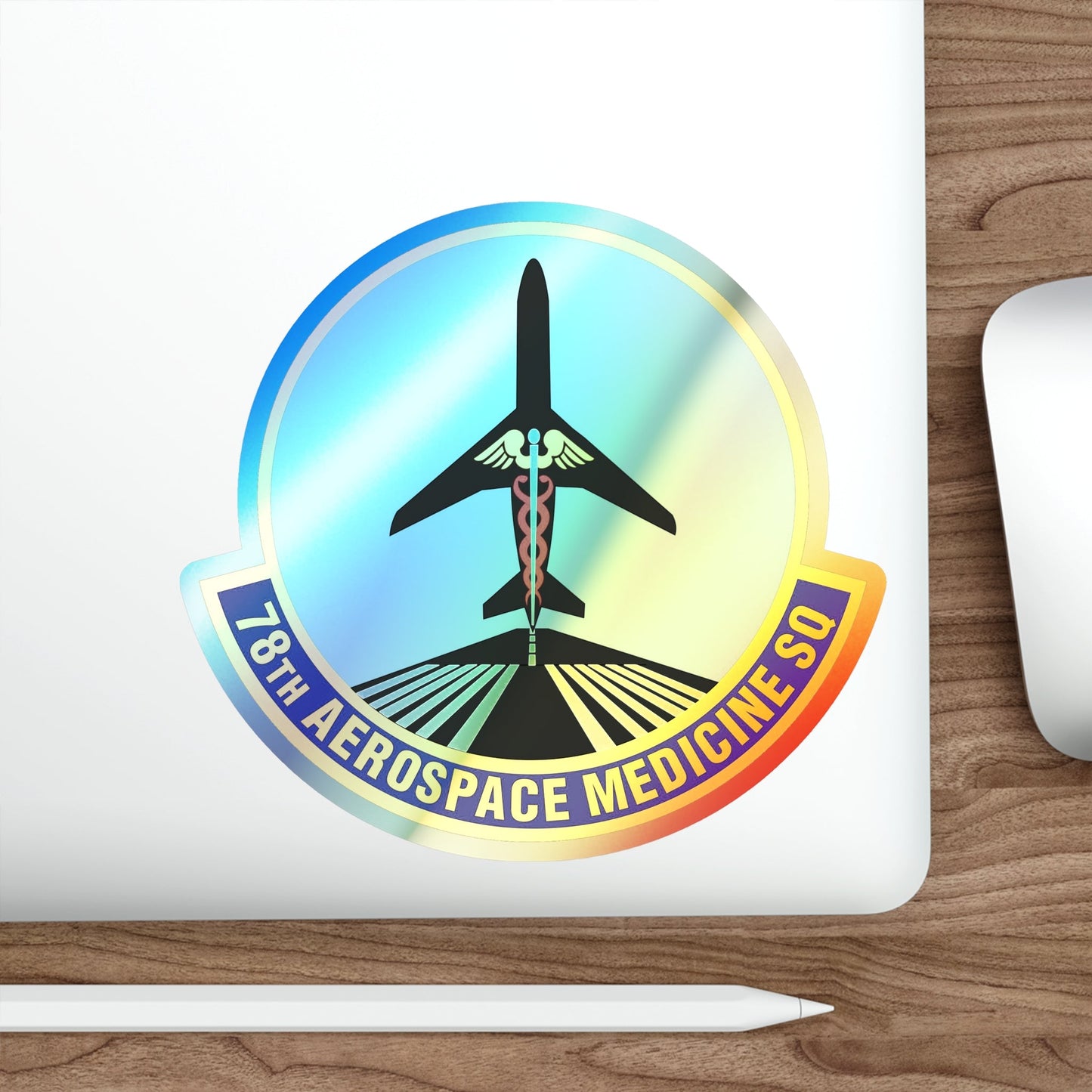 78th Aerospace Medicine Squadron (U.S. Air Force) Holographic STICKER Die-Cut Vinyl Decal-The Sticker Space