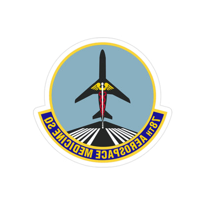 78th Aerospace Medicine Squadron (U.S. Air Force) REVERSE PRINT Transparent STICKER-2" × 2"-The Sticker Space