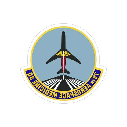 78th Aerospace Medicine Squadron (U.S. Air Force) REVERSE PRINT Transparent Die-Cut STICKER 4 Inch Die-Cut Transparent - The Sticker Space