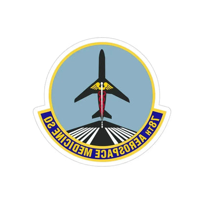 78th Aerospace Medicine Squadron (U.S. Air Force) REVERSE PRINT Transparent Die-Cut STICKER 5 Inch Die-Cut Transparent - The Sticker Space