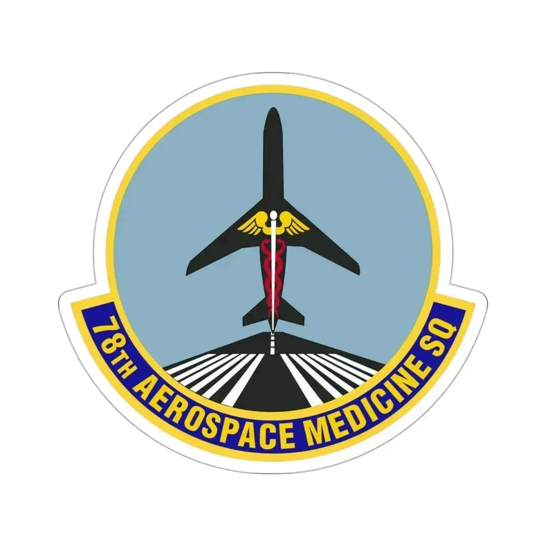 78th Aerospace Medicine Squadron (U.S. Air Force) STICKER Vinyl Die-Cut Decal 3 Inch - The Sticker Space