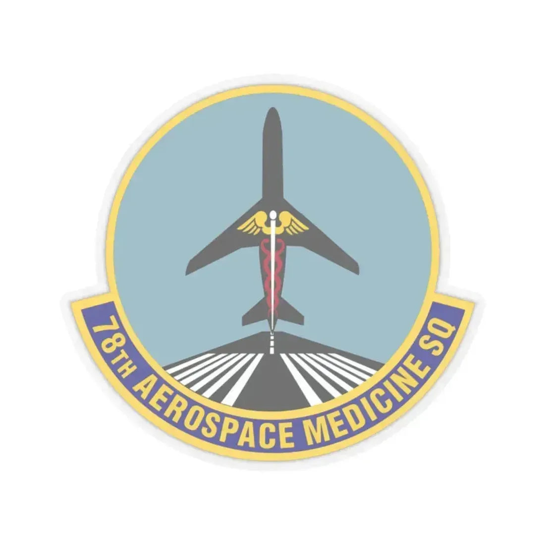78th Aerospace Medicine Squadron (U.S. Air Force) STICKER Vinyl Kiss-Cut Decal 2 Inch Transparent - The Sticker Space