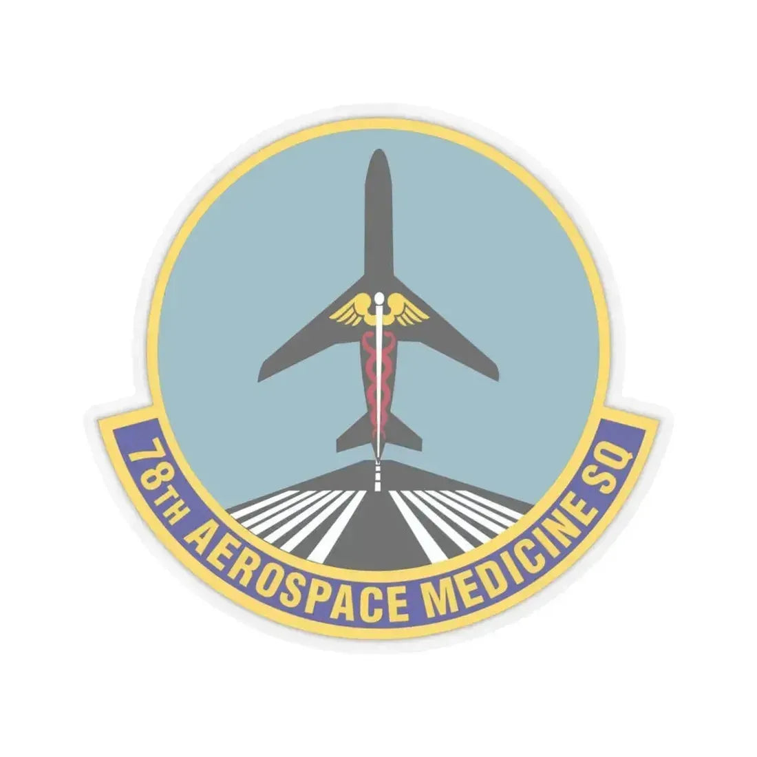78th Aerospace Medicine Squadron (U.S. Air Force) STICKER Vinyl Kiss-Cut Decal 6 Inch Transparent - The Sticker Space