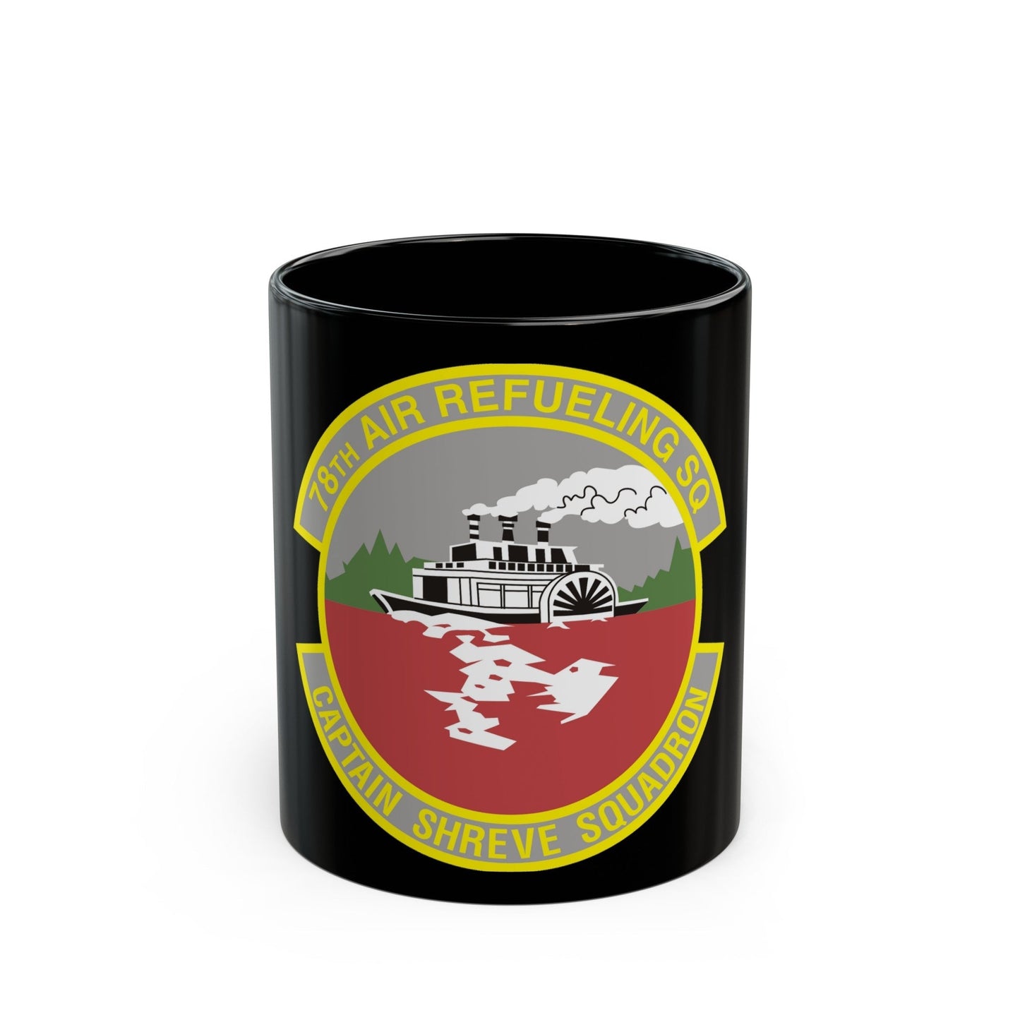 78th Air Refueling Squadron (U.S. Air Force) Black Coffee Mug-11oz-The Sticker Space