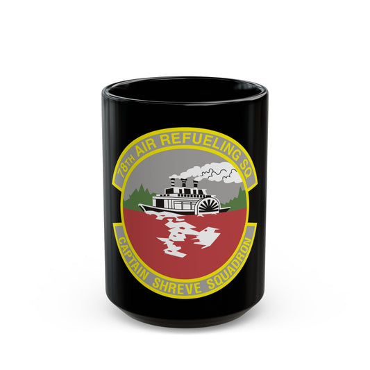 78th Air Refueling Squadron (U.S. Air Force) Black Coffee Mug-15oz-The Sticker Space