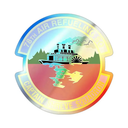 78th Air Refueling Squadron (U.S. Air Force) Holographic STICKER Die-Cut Vinyl Decal 2 Inch Holographic - The Sticker Space