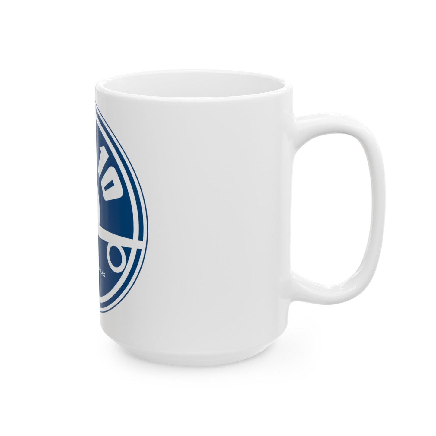 78th ARS with KC 10 blue image (U.S. Air Force) White Coffee Mug-The Sticker Space