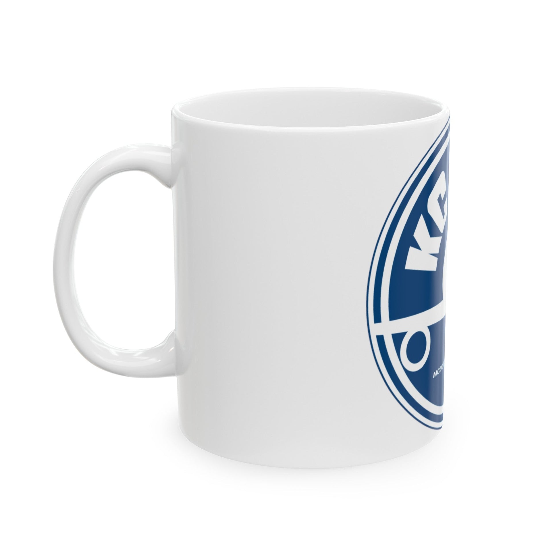 78th ARS with KC 10 blue image (U.S. Air Force) White Coffee Mug-The Sticker Space