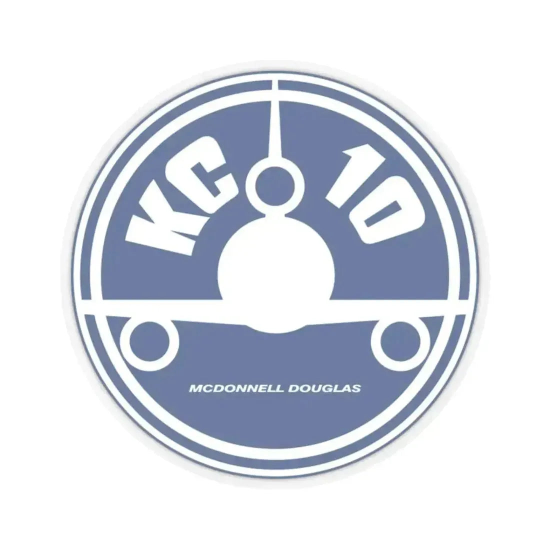 78th ARS with KC 10 blue image (U.S. Air Force) STICKER Vinyl Kiss-Cut Decal 3 Inch Transparent - The Sticker Space