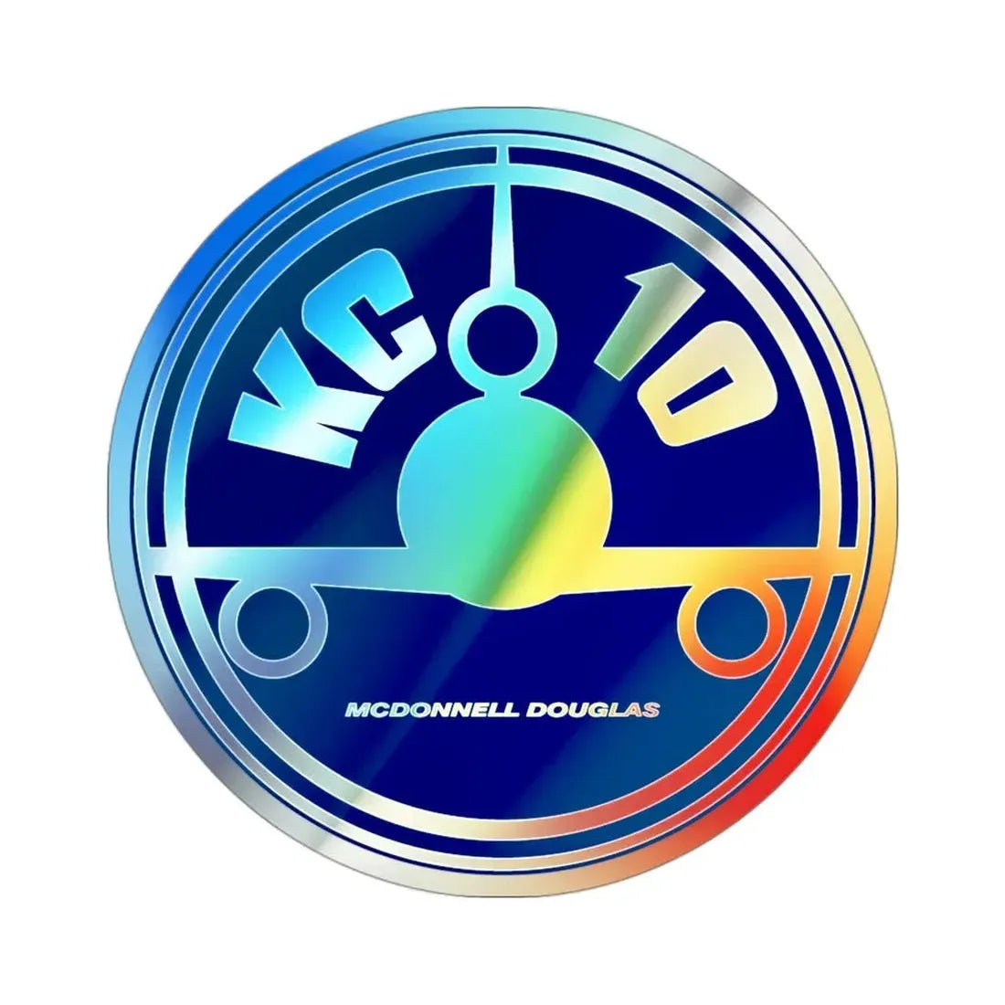 78th ARS with KC 10 (U.S. Air Force) Holographic STICKER Die-Cut Vinyl Decal - The Sticker Space