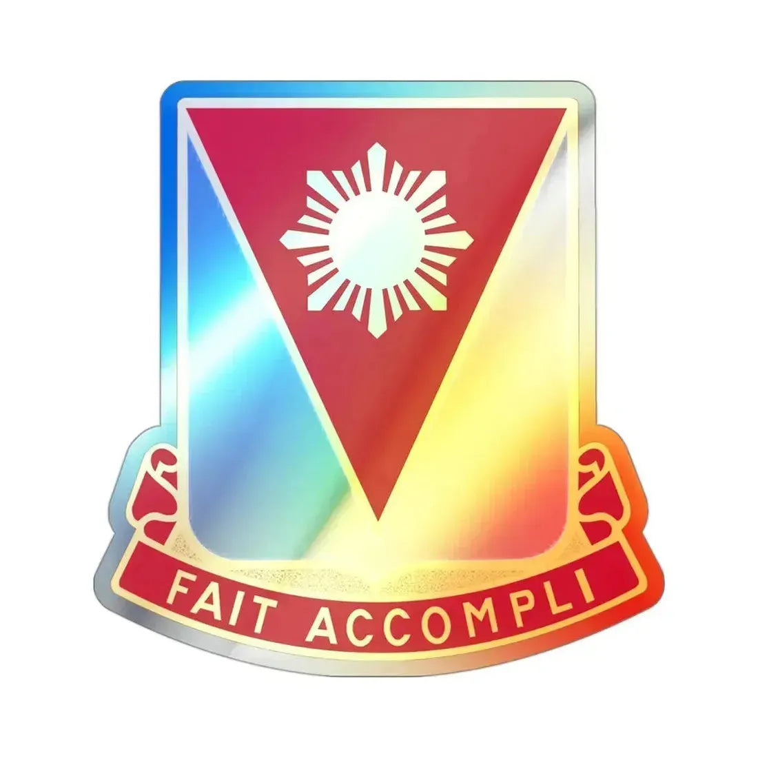 79 Engineer Battalion (U.S. Army) Holographic STICKER Die-Cut Vinyl Decal 3 Inch Holographic - The Sticker Space