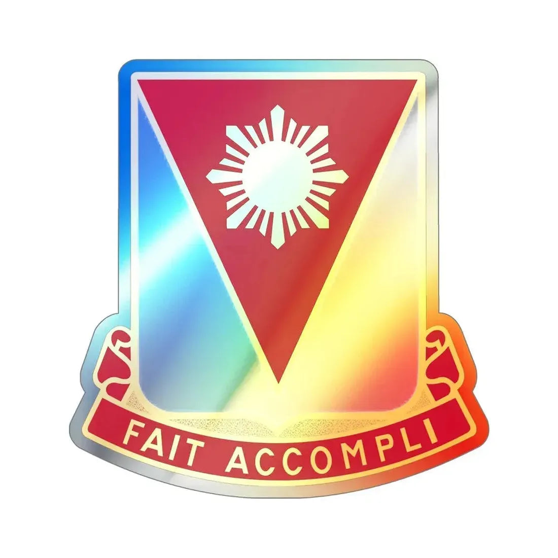 79 Engineer Battalion (U.S. Army) Holographic STICKER Die-Cut Vinyl Decal - The Sticker Space