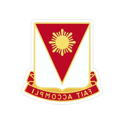 79 Engineer Battalion (U.S. Army) REVERSE PRINT Transparent Die-Cut STICKER - The Sticker Space