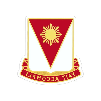 79 Engineer Battalion (U.S. Army) REVERSE PRINT Transparent Die-Cut STICKER - The Sticker Space