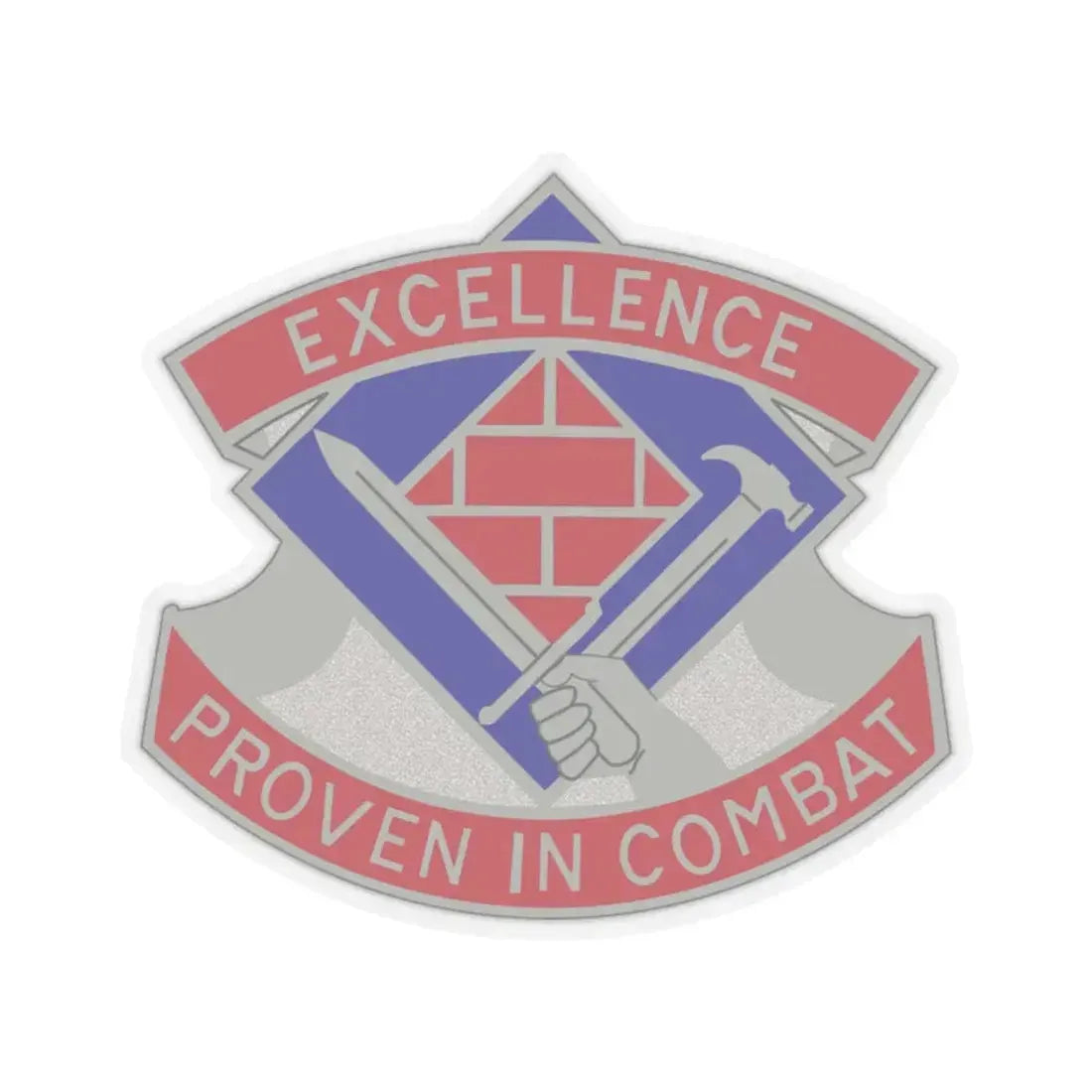 79 Engineer Group (U.S. Army) STICKER Vinyl Kiss-Cut Decal 2 Inch Transparent - The Sticker Space