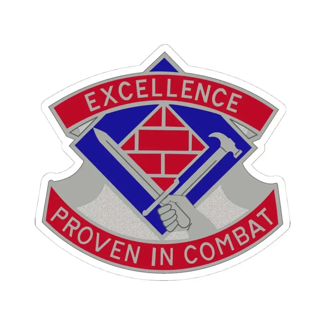 79 Engineer Group (U.S. Army) STICKER Vinyl Kiss-Cut Decal 4 Inch White - The Sticker Space