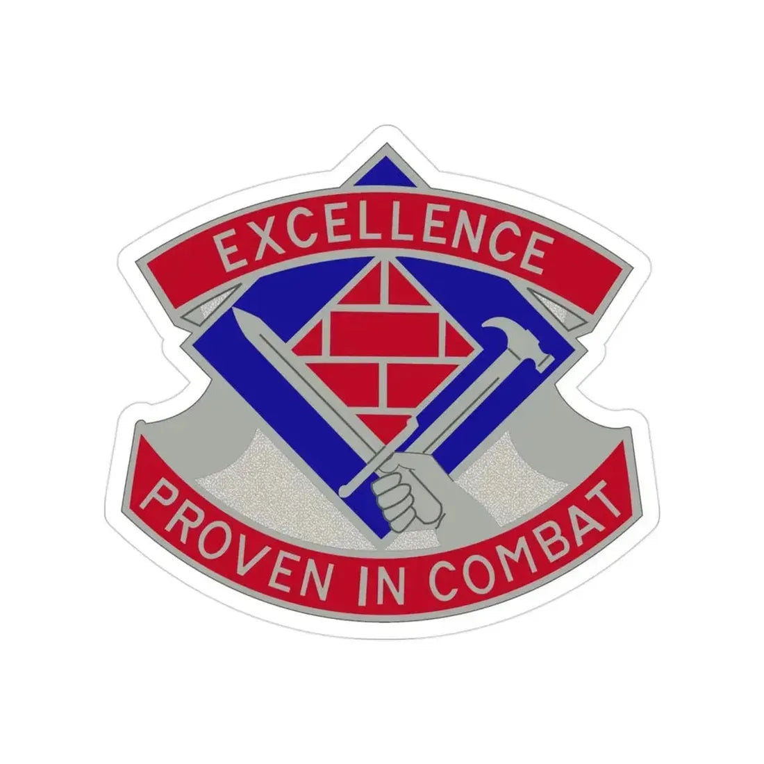 79 Engineer Group (U.S. Army) Transparent STICKER Die-Cut Vinyl Decal 3 Inch - The Sticker Space