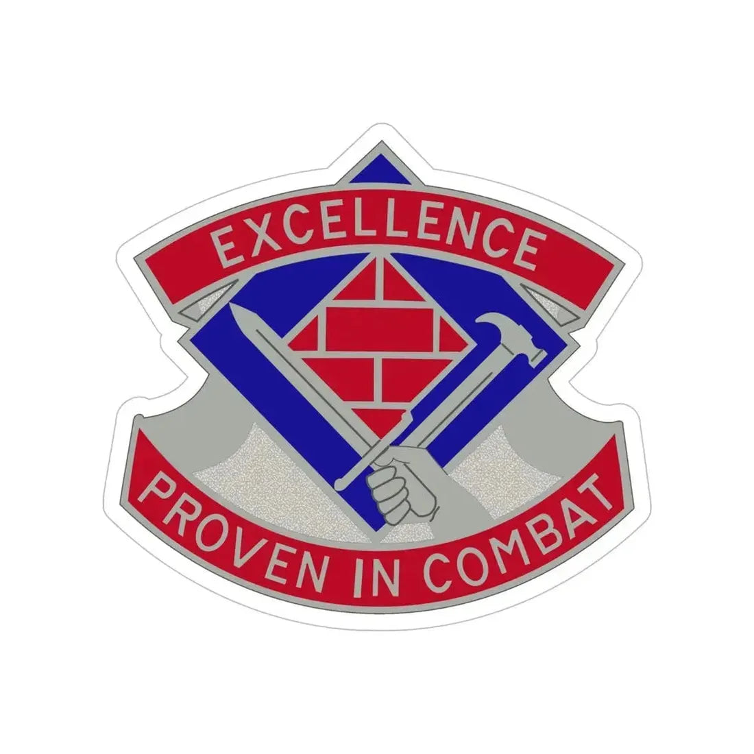 79 Engineer Group (U.S. Army) Transparent STICKER Die-Cut Vinyl Decal 6 Inch - The Sticker Space