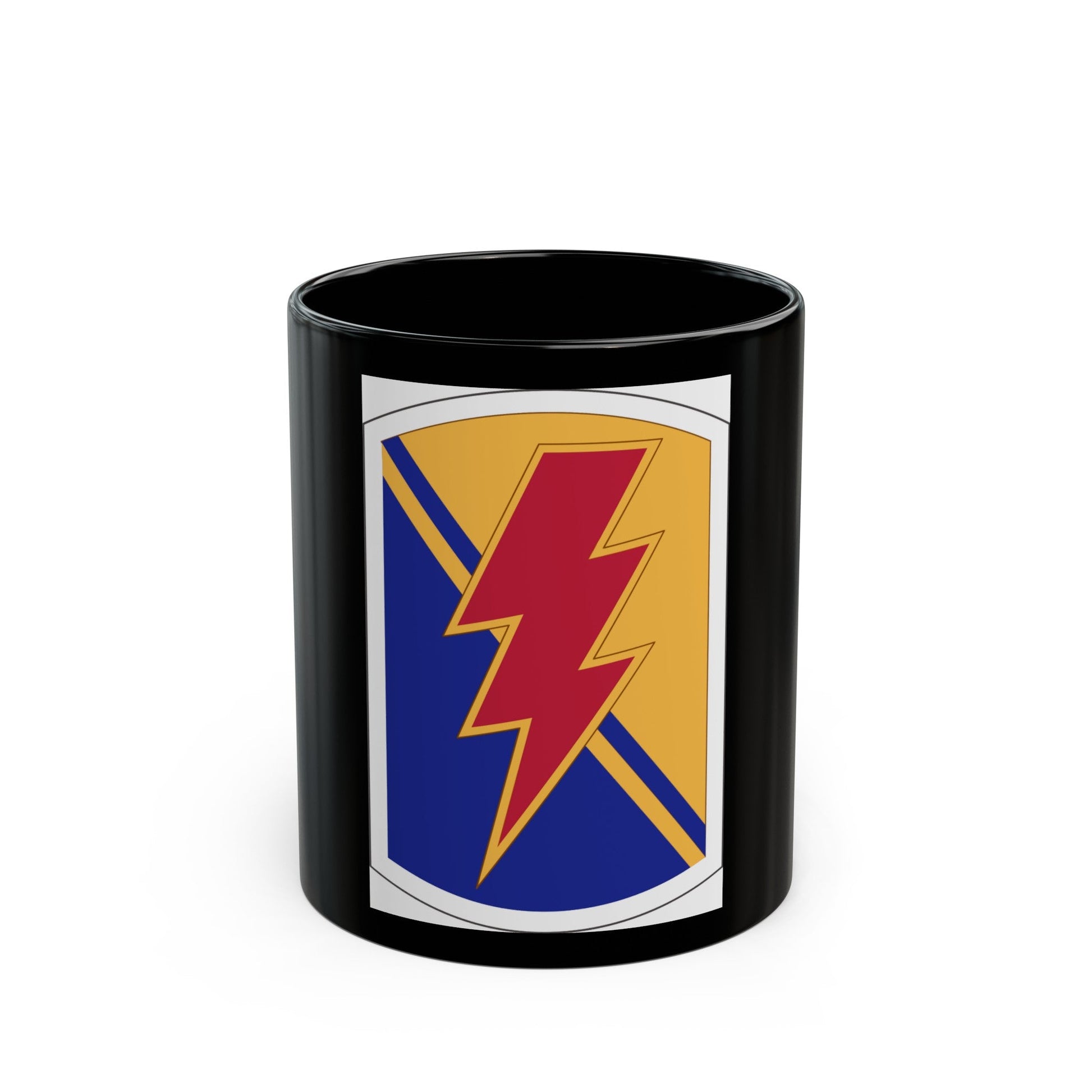 79 Infantry Brigade Combat Team insignia (U.S. Army) Black Coffee Mug-11oz-The Sticker Space