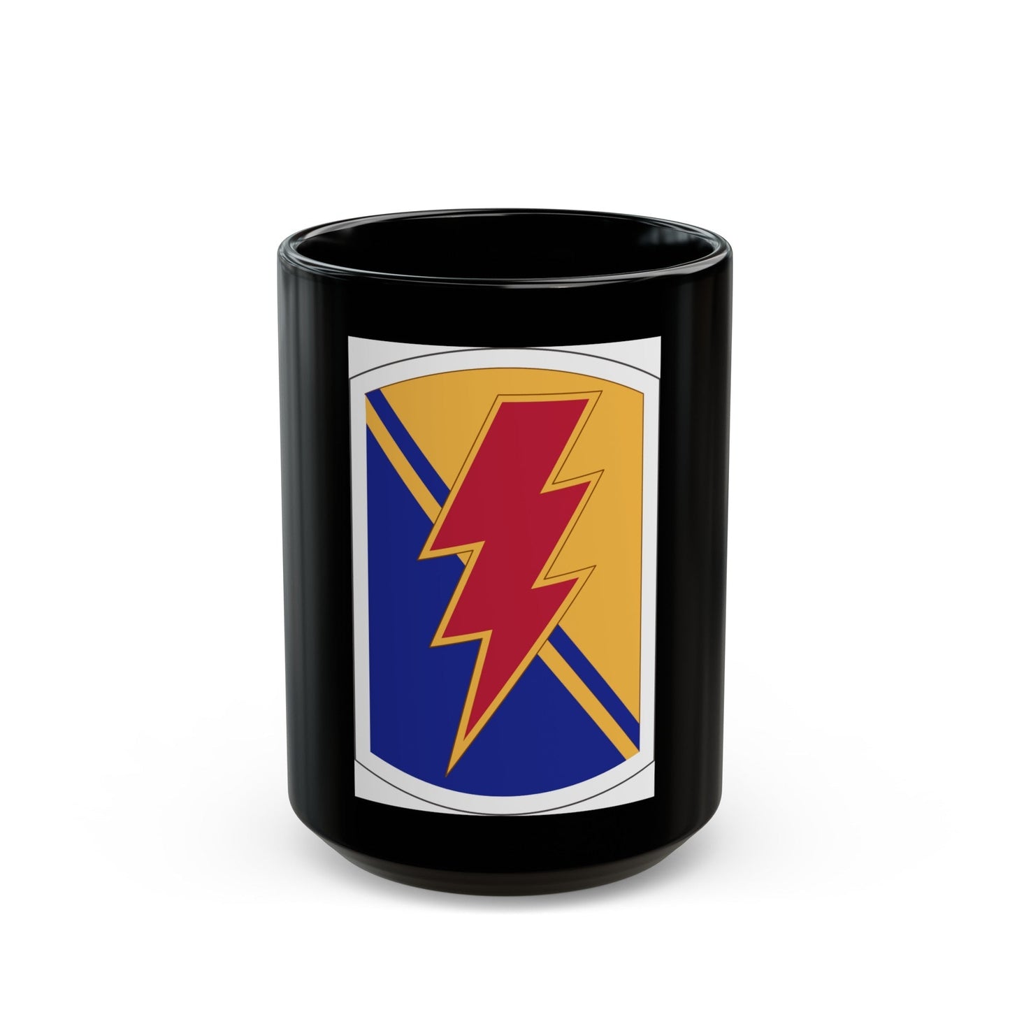 79 Infantry Brigade Combat Team insignia (U.S. Army) Black Coffee Mug-15oz-The Sticker Space