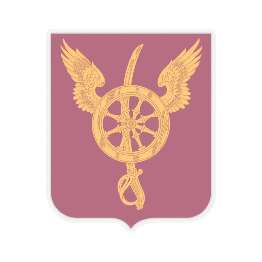 79 Ordnance Battalion Obsolete Insignia 2 (U.S. Army) STICKER Vinyl Kiss-Cut Decal 2 Inch Transparent - The Sticker Space