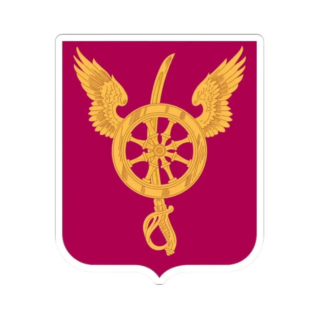 79 Ordnance Battalion Obsolete Insignia 2 (U.S. Army) STICKER Vinyl Kiss-Cut Decal 2 Inch White - The Sticker Space