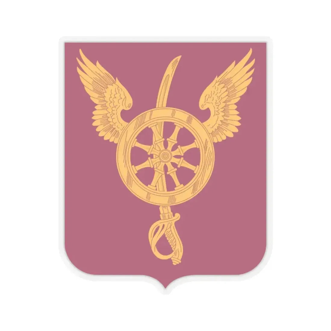 79 Ordnance Battalion Obsolete Insignia 2 (U.S. Army) STICKER Vinyl Kiss-Cut Decal 3 Inch Transparent - The Sticker Space